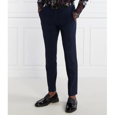 HUGO Spodnie Hesten232X Slim Fit granatowy 54 HUGO Spodnie Hesten232X Slim Fit granatowy 54