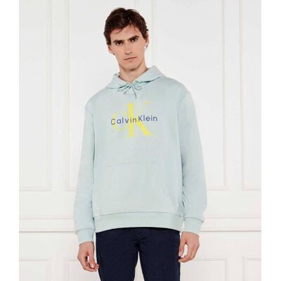 Calvin Klein Jeans Bluza Regular Fit miętowy S Calvin Klein Jeans Bluza Regular Fit miętowy S