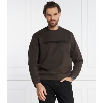 Giorgio Armani Emporio Armani Bluza Comfort fit brązowy XXL Giorgio Armani Emporio Armani Bluza Comfort fit brązowy XXL