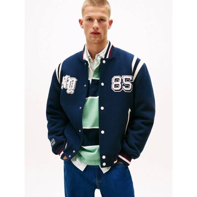 Tommy Jeans Kurtka bomber VARSITY Regular Fit z dodatkiem wełny granatowy XXL Tommy Jeans Kurtka bomber VARSITY Regular Fit z dodatkiem wełny granatowy XXL