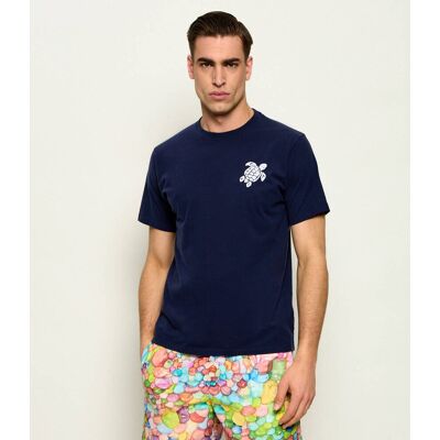 Vilebrequin T-shirt PARTISOL Regular Fit granatowy M Vilebrequin T-shirt PARTISOL Regular Fit granatowy M