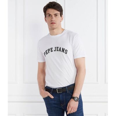 Pepe Jeans London T-shirt CLEMENT Regular Fit biały XL Pepe Jeans London T-shirt CLEMENT Regular Fit biały XL
