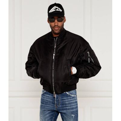 Dsquared2 Kurtka bomber 80''''s Regular Fit czarny 48 Dsquared2 Kurtka bomber 80''''s Regular Fit czarny 48