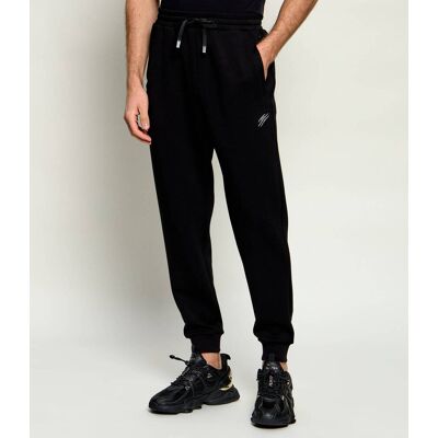 Plein Sport Spodnie dresowe Chrome Scratch Regular Fit czarny XXXL Plein Sport Spodnie dresowe Chrome Scratch Regular Fit czarny XXXL