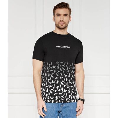 Karl Lagerfeld T-shirt Regular Fit stretch czarny XXL Karl Lagerfeld T-shirt Regular Fit stretch czarny XXL
