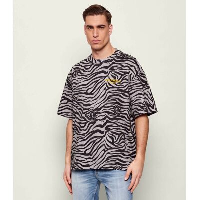 Just Cavalli T-shirt Relaxed fit szary XXL Just Cavalli T-shirt Relaxed fit szary XXL