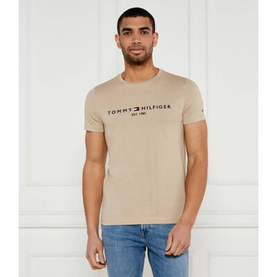 Tommy Hilfiger T-shirt Slim Fit beżowy XL Tommy Hilfiger T-shirt Slim Fit beżowy XL