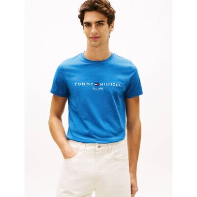 Tommy Hilfiger T-shirt Slim Fit niebieski L Tommy Hilfiger T-shirt Slim Fit niebieski L