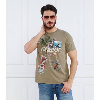 Guess T-shirt Regular Fit zielony S Guess T-shirt Regular Fit zielony S