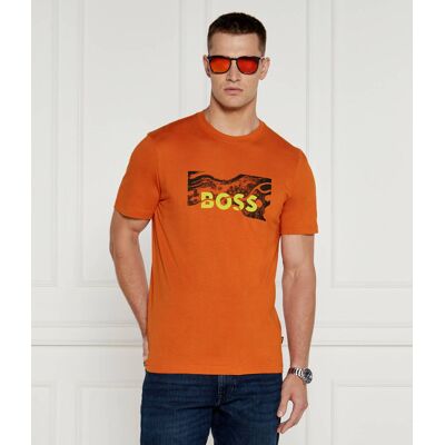 Boss ORANGE T-shirt Te_Building Regular Fit pomarańczowy S Boss ORANGE T-shirt Te_Building Regular Fit pomarańczowy S