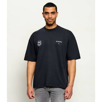 AllSaints T-shirt SPINNER Oversize fit czarny XL AllSaints T-shirt SPINNER Oversize fit czarny XL