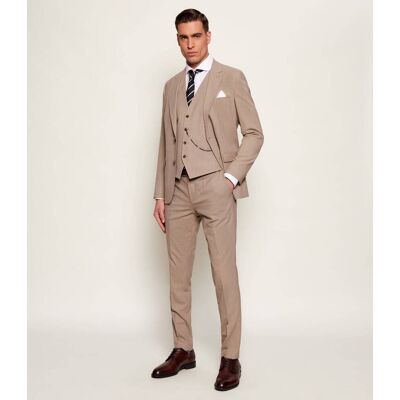 HUGO Garnitur Arti/Hesten241V1X Extra slim fit z dodatkiem wełny beżowy 50 HUGO Garnitur Arti/Hesten241V1X Extra slim fit z dodatkiem wełny beżowy 50