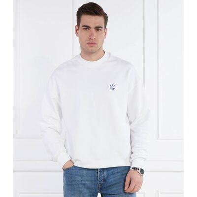 Hugo Blue Bluza Ninnyo Regular Fit biały XXL Hugo Blue Bluza Ninnyo Regular Fit biały XXL