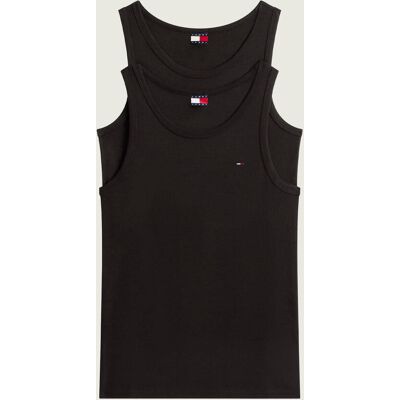 Tommy Jeans Tank top 2-pack Slim Fit czarny S Tommy Jeans Tank top 2-pack Slim Fit czarny S