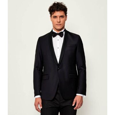 Karl Lagerfeld Wełniana marynarka Regular Fit czarny 52 Karl Lagerfeld Wełniana marynarka Regular Fit czarny 52