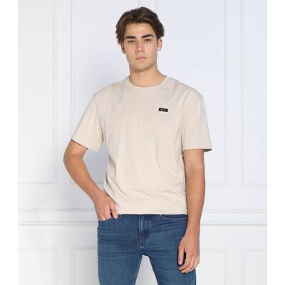 Calvin Klein T-shirt Comfort fit beżowy S Calvin Klein T-shirt Comfort fit beżowy S