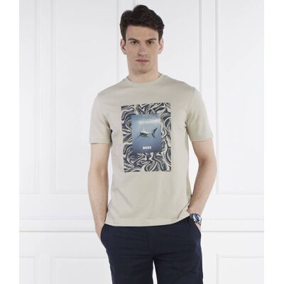 Boss ORANGE T-shirt Te_Tucan Regular Fit beżowy L Boss ORANGE T-shirt Te_Tucan Regular Fit beżowy L