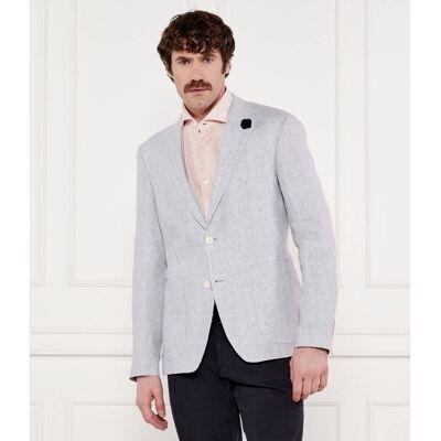 Joop! Lniana marynarka Hoverest12 Slim Fit błękitny 52 Joop! Lniana marynarka Hoverest12 Slim Fit błękitny 52