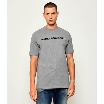 Karl Lagerfeld T-shirt Regular Fit szary S Karl Lagerfeld T-shirt Regular Fit szary S
