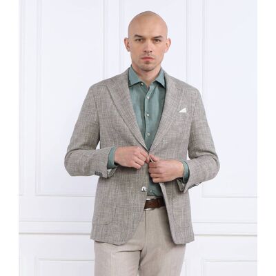 Oscar Jacobson Marynarka Ferry Patch Slim Fit beżowy 50 Oscar Jacobson Marynarka Ferry Patch Slim Fit beżowy 50