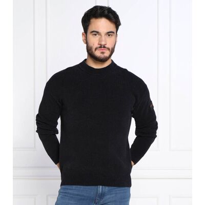 Boss ORANGE Sweter Komentino Regular Fit granatowy L Boss ORANGE Sweter Komentino Regular Fit granatowy L