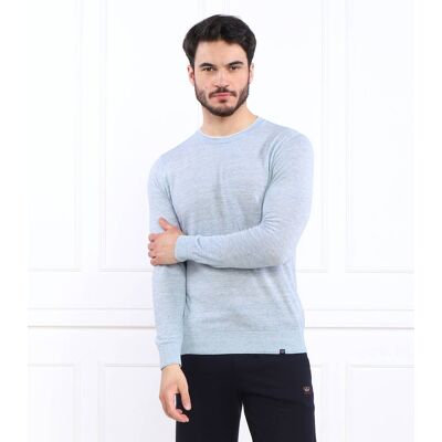 Paul&Shark; Lniany sweter Regular Fit błękitny XXL Paul&Shark; Lniany sweter Regular Fit błękitny XXL