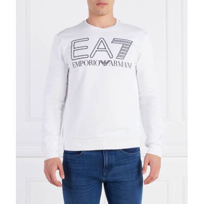 EA7 Bluza Regular Fit biały XXXL EA7 Bluza Regular Fit biały XXXL