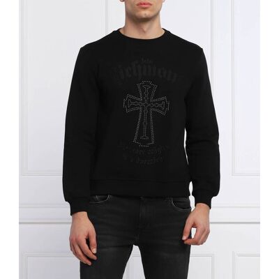 John Richmond Bluza SWALLOT Regular Fit czarny XXL John Richmond Bluza SWALLOT Regular Fit czarny XXL