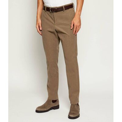 Boss BLACK Spodnie chino P-Genius-CW-WG-252F Slim Fit sztruks brązowy 50 Boss BLACK Spodnie chino P-Genius-CW-WG-252F Slim Fit sztruks brązowy 50