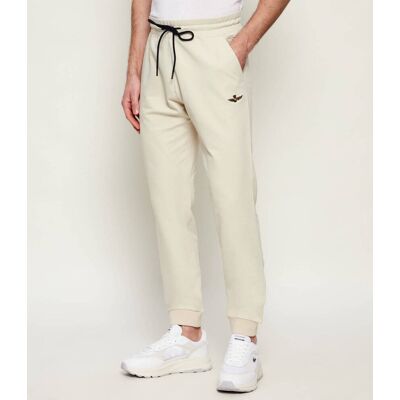 Aeronautica Militare Spodnie dresowe Regular Fit beżowy L Aeronautica Militare Spodnie dresowe Regular Fit beżowy L