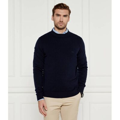 Boss BLACK Wełniany sweter Ebacio Regular Fit granatowy XXL Boss BLACK Wełniany sweter Ebacio Regular Fit granatowy XXL