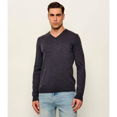 Joop! Wełniany sweter JK-02Damien Regular Fit grafitowy S Joop! Wełniany sweter JK-02Damien Regular Fit grafitowy S
