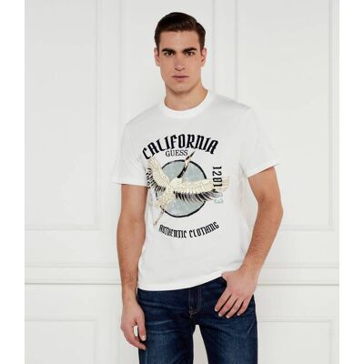 Guess T-shirt HERON Regular Fit biały L Guess T-shirt HERON Regular Fit biały L