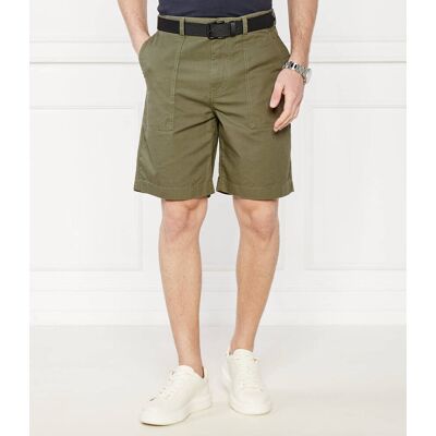 Gant Szorty Regular Fit z dodatkiem lnu khaki 38 Gant Szorty Regular Fit z dodatkiem lnu khaki 38
