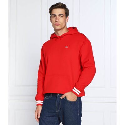 Tommy Jeans Bluza COLLEGE LOGO Relaxed fit czerwony XL Tommy Jeans Bluza COLLEGE LOGO Relaxed fit czerwony XL