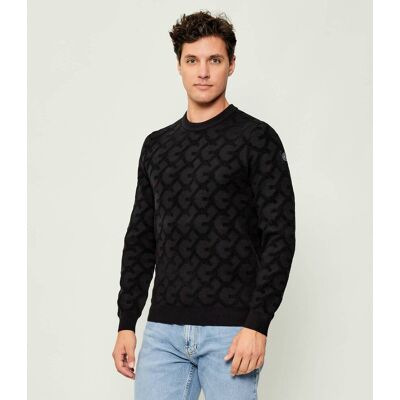 Guess Sweter JOHN Regular Fit czarny L Guess Sweter JOHN Regular Fit czarny L