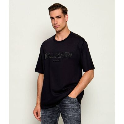Balmain T-shirt Loose fit czarny XXL Balmain T-shirt Loose fit czarny XXL