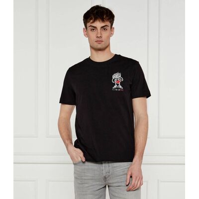 Joop! Jeans T-shirt Alonzo Modern fit czarny XL Joop! Jeans T-shirt Alonzo Modern fit czarny XL