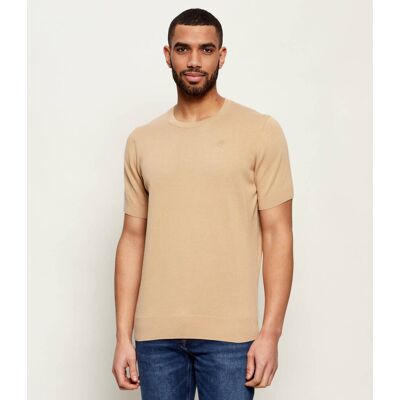 Karl Lagerfeld Sweter Regular Fit beżowy XXXL Karl Lagerfeld Sweter Regular Fit beżowy XXXL