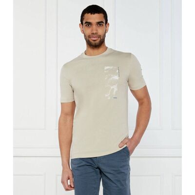 Boss ORANGE T-shirt Te_atacama Regular Fit beżowy S Boss ORANGE T-shirt Te_atacama Regular Fit beżowy S