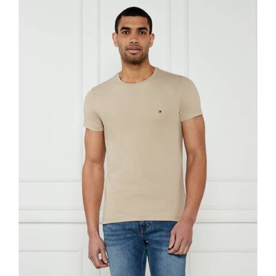 Tommy Hilfiger T-shirt Slim Fit stretch beżowy XXL Tommy Hilfiger T-shirt Slim Fit stretch beżowy XXL