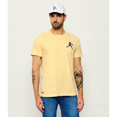 T-shirt Lacoste x Novak Djokovic Regular Fit żółty XXL T-shirt Lacoste x Novak Djokovic Regular Fit żółty XXL