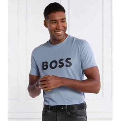 Boss GREEN T-shirt Tee 1 Regular Fit błękitny XL Boss GREEN T-shirt Tee 1 Regular Fit błękitny XL