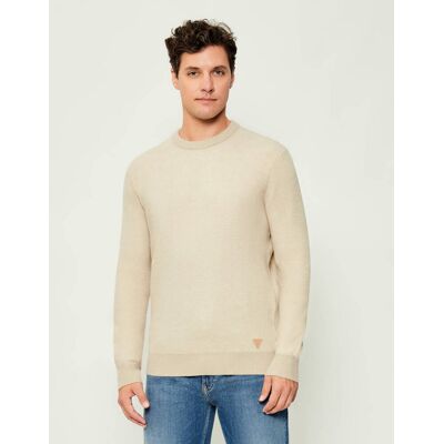 Guess Sweter JOHNATHAN Regular Fit beżowy M Guess Sweter JOHNATHAN Regular Fit beżowy M