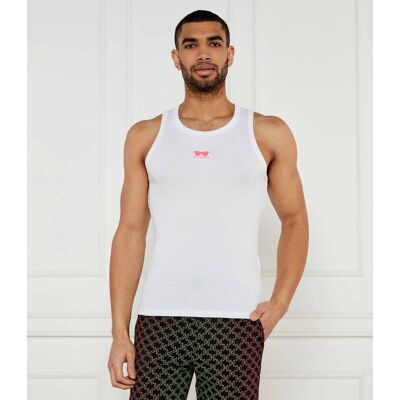 Karl Lagerfeld Tank top Slim Fit biały XL Karl Lagerfeld Tank top Slim Fit biały XL