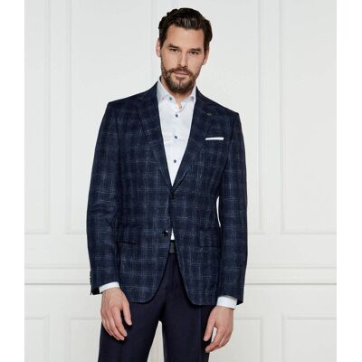 Boss BLACK Wełniana marynarka H-Hutson-233 Slim Fit z dodatkiem lnu granatowy 48 Boss BLACK Wełniana marynarka H-Hutson-233 Slim Fit z dodatkiem lnu granatowy 48
