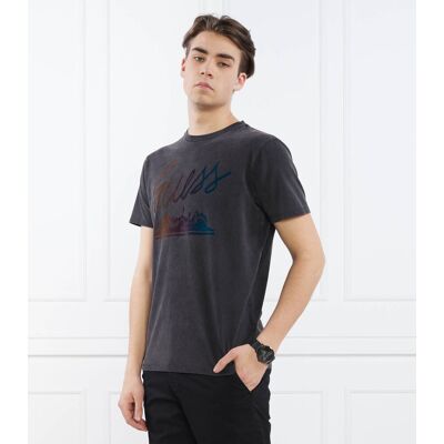 T-shirt SS BSC GUESS ISLAND Relaxed fit czarny S T-shirt SS BSC GUESS ISLAND Relaxed fit czarny S