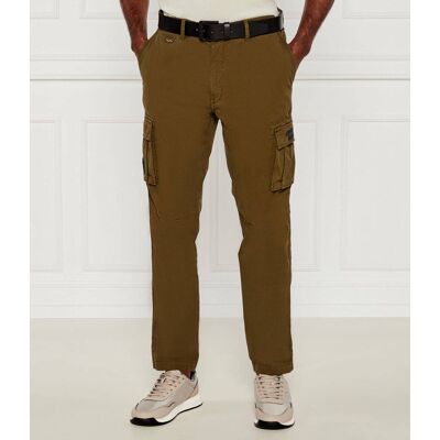 Aeronautica Militare Spodnie cargo Slim Fit oliwkowy 56 Aeronautica Militare Spodnie cargo Slim Fit oliwkowy 56