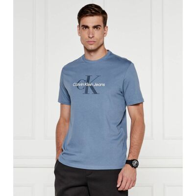 Calvin Klein Jeans T-shirt Regular Fit niebieski S Calvin Klein Jeans T-shirt Regular Fit niebieski S