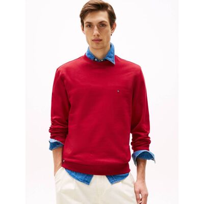 Tommy Hilfiger Bluza ESSENTIAL TERRY Regular Fit czerwony XXL Tommy Hilfiger Bluza ESSENTIAL TERRY Regular Fit czerwony XXL